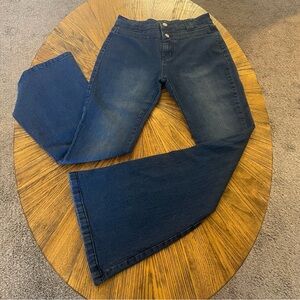 Classic Dark Blue Flare Jeans
